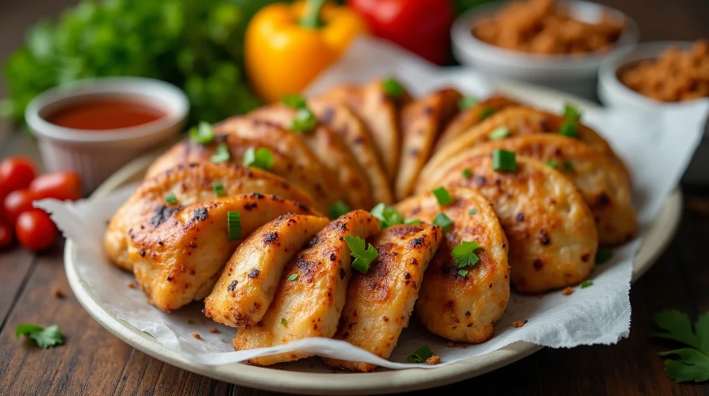 A flavorful display of ingredients answering 'What are the ingredients of El Pollo Loco?' including chicken, citrus, and spices.