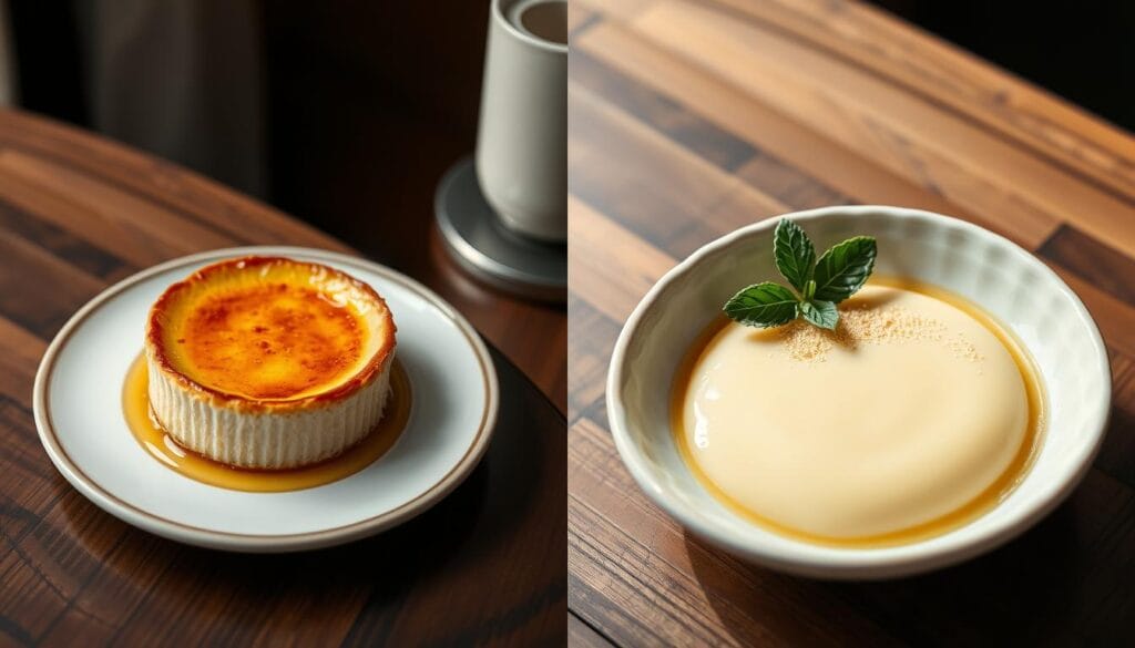 What's the difference between crème brûlée and custard?