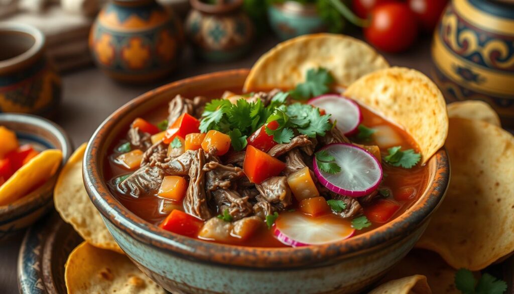 What is Birria taco soup made of?