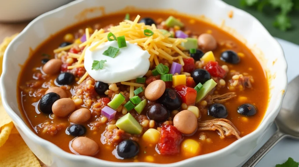 What is taco soup made of?